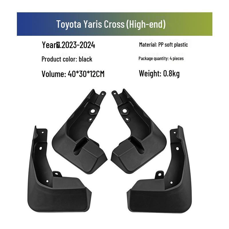 

2023-2024 Toyota Yaris Cross Кастомные брызговики