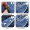 Colorful Metal Bear Tighten Waist Button for Women Pant Jeans Adjustable Detachable Waist Clip Metal Pins Clothing Accessories