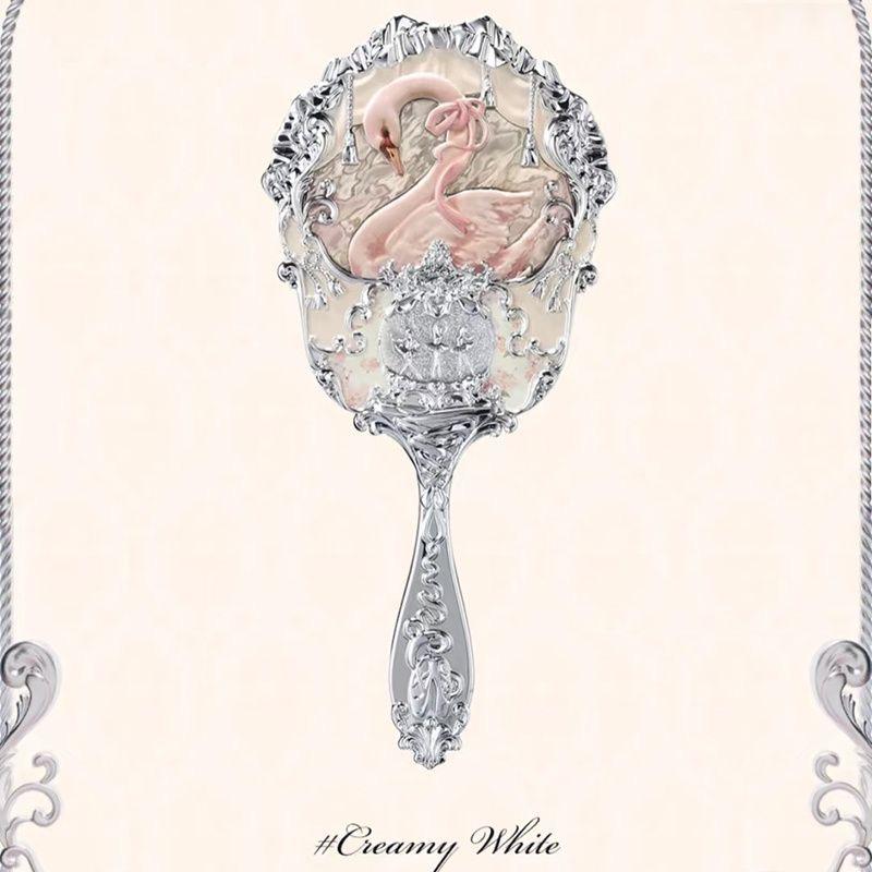 Flower Knows Mirror Moonlight Mermaid THE SWEETIE BEAR Collectie Handspiegel Limited Wit Blauw Roze Feeën Spiegels