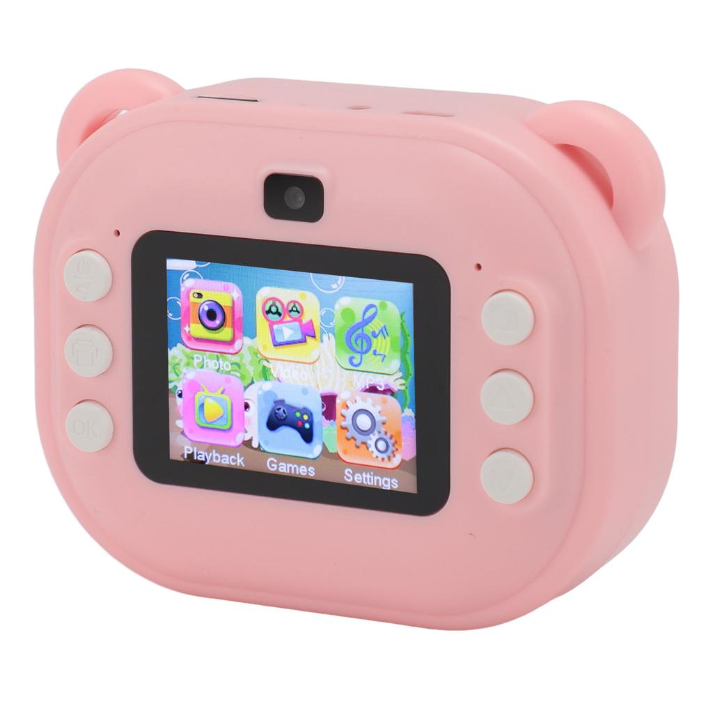 Print Camera for Kids 24MP 1080P 2 Inch HD Screen Dual Lens Camera Toy with 32GB Memory Card for Girls Boys Christmas Birthday Gift