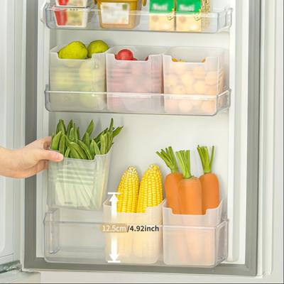 3/6 pezzi scatola di immagazzinaggio del frigorifero cibo fresco porta del frigorifero organizer contenitori scaffale cestino frutta spezie contenitore per alimenti scatola da cucina