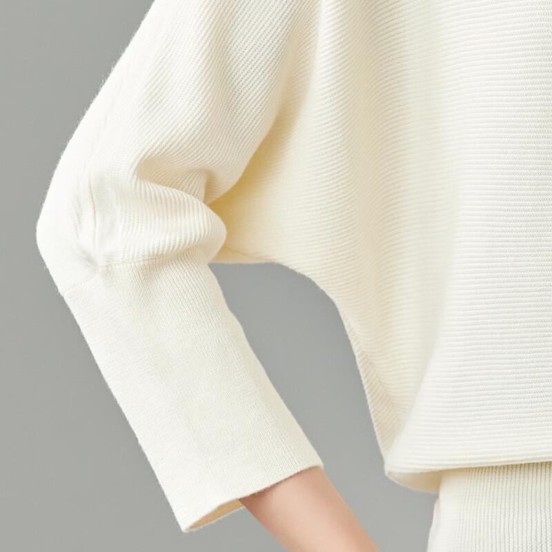 Women's Loose Batwing Sleeve 3/4 Sleeve Knit Top