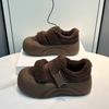 Thick-soled Velcro velvet bread shoes women's fluffy shoes winter new casual heightening board shoes warm cotton shoes