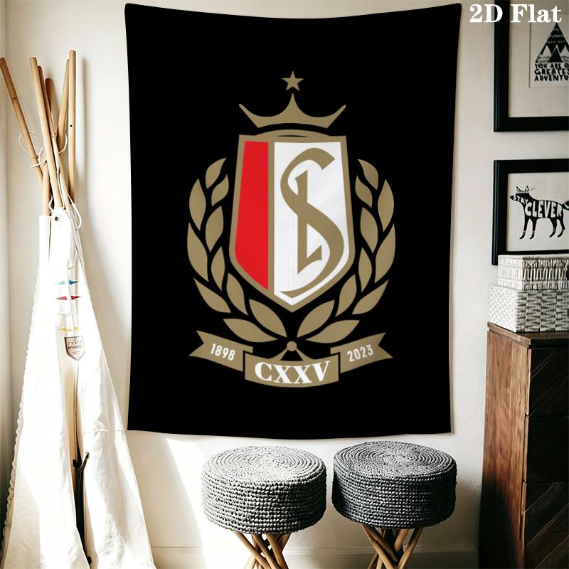 Standard de Liège Wall Tapestry Aesthetic Wall Hanging Printed Fabric Blanket Decorative Tapestries for Bedroom Living Room Home Decor
