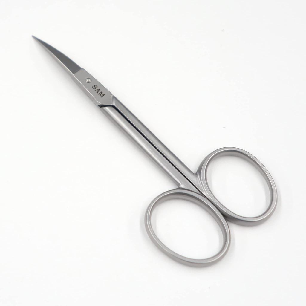 Kiya SAM Cuticle Curved Stainless Steel Scissors, Tip,