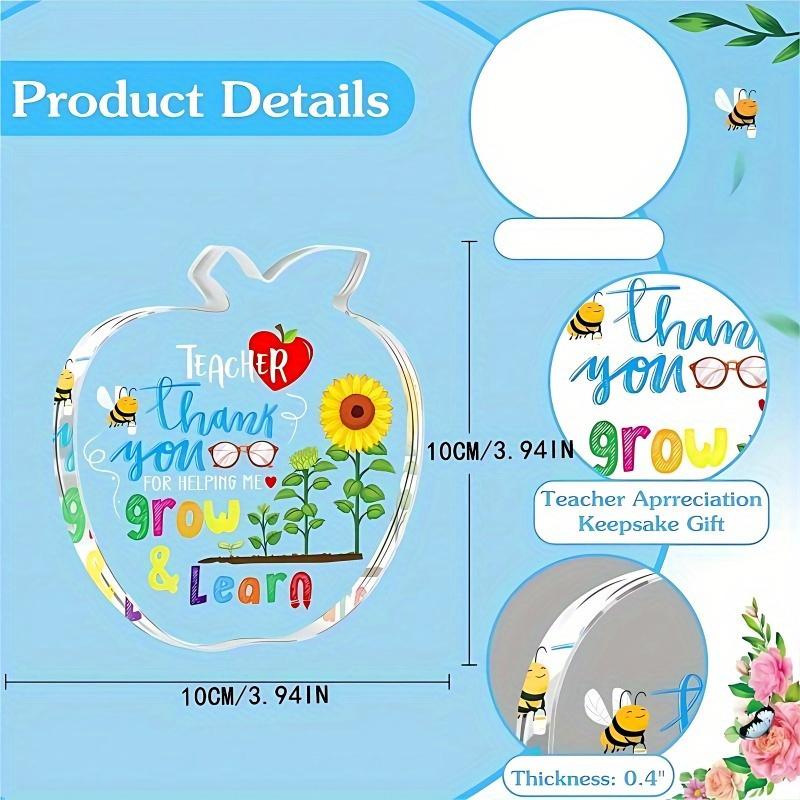 1/3pcs Unique Graduation Gift for Teachers - Teacher Appreciation Paperweight with Inspirational Quote