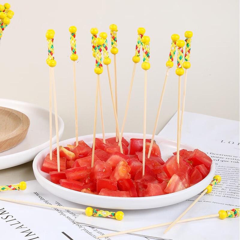 ZISIZ Disposable Double-Bead Bamboo Skewers