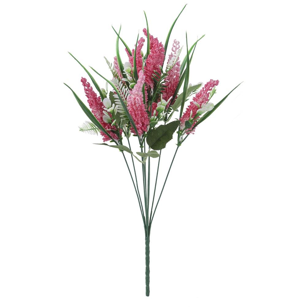 For Wedding For Home Decor Artificial Flowers Lavender Bouquet Spring Wedding Artificial Soft PVC Material Handcrafted Design