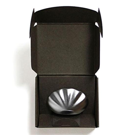 Shoyeido Korippu Shell Matte Incense Holder Silver