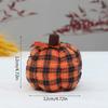 4/5/6in Checkered Fabric Pumpkin PP Cotton Filled Knitted Fabric Small Size Soft Pumpkin Plush Toys