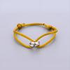 Verstellbares geflochtenes Seilarmband, einfacher Schmuck, Geschenk für Freunde, Paar, Freundschaft, Metallschnalle, Ring, Kette