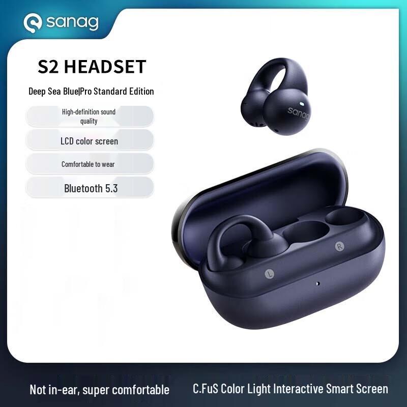 

Sanag S2 Pro Open-Ear Wireless Ear-Clip Headphones