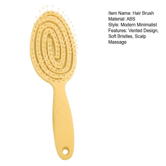 Vented Hair Brush Portable Anti-static Thin Thick Curly Long Wet Dry Hair Paddle Brush Women Girls Scalp Massage Hair Styling Detangling Comb