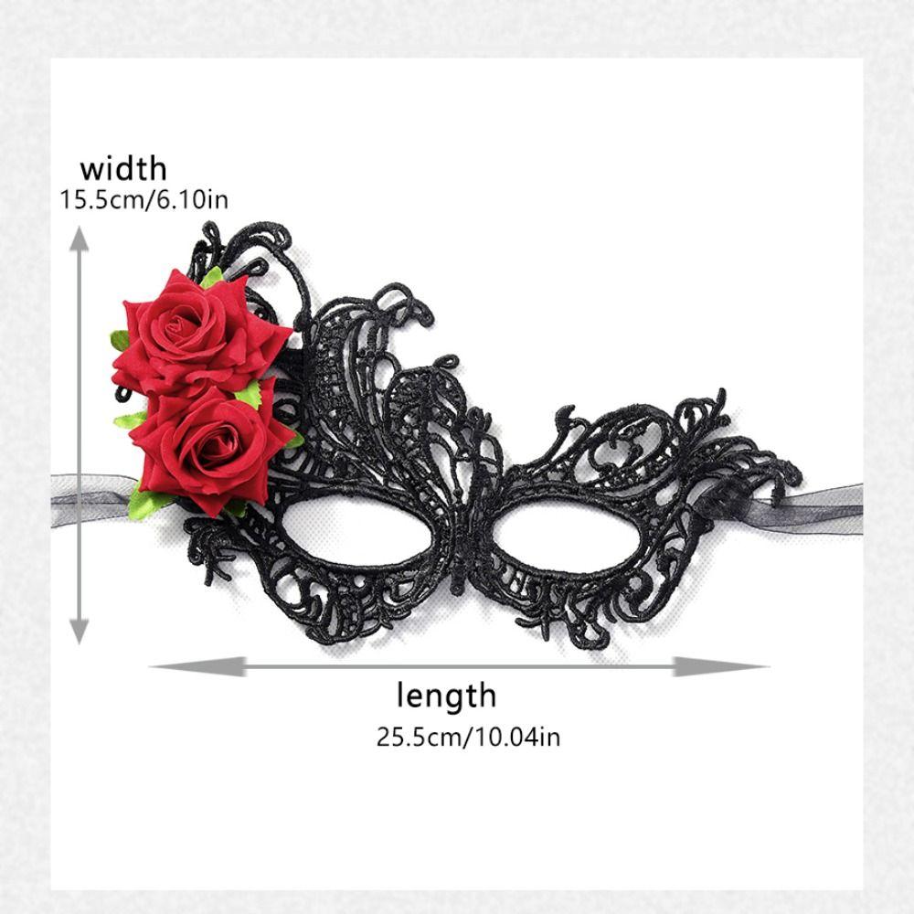 Cosplay Party Lace Rose Mask Thickened Sexy and Fun Eye Mask New Masquerade Mask