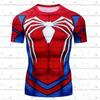 2026 Sommer Herren Jungen Marvel Spider-Man Set Serie Cool 3D Gedrucktes T-Shirt Hip Hop Sport Schweißabsorbierendes Kurzarm-T-Shirt