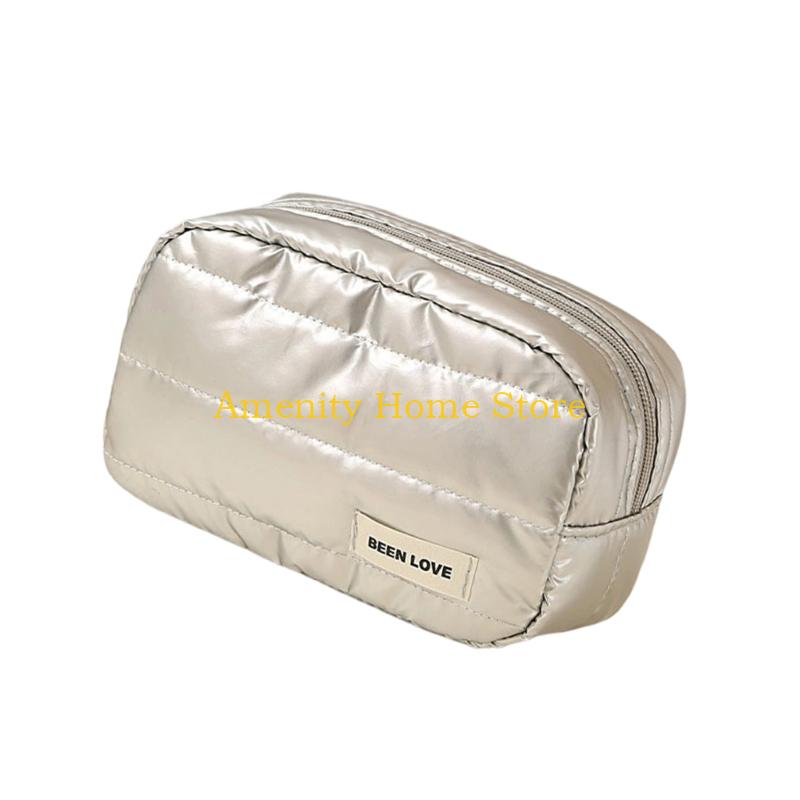 F26C Waterproof Makeup Bag Large Capacity for Lipsticks and Skincare Travel Toiletry Organizers Oxfords Fabric Builds
