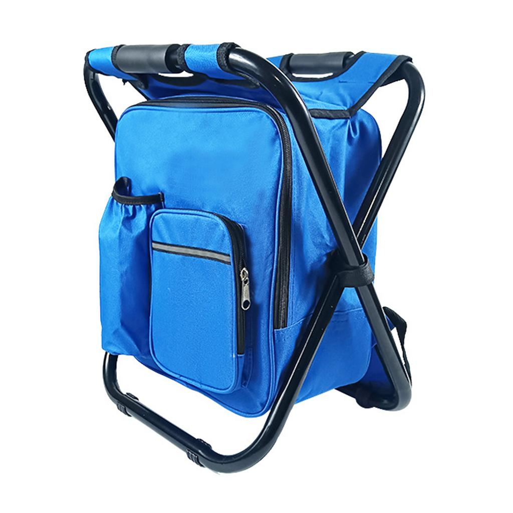 Outdoor Folding Fishing Stool Sturdy Stable Heavy Duty Ice Bag Stool Lightweight Compact Fishing Huntings Use