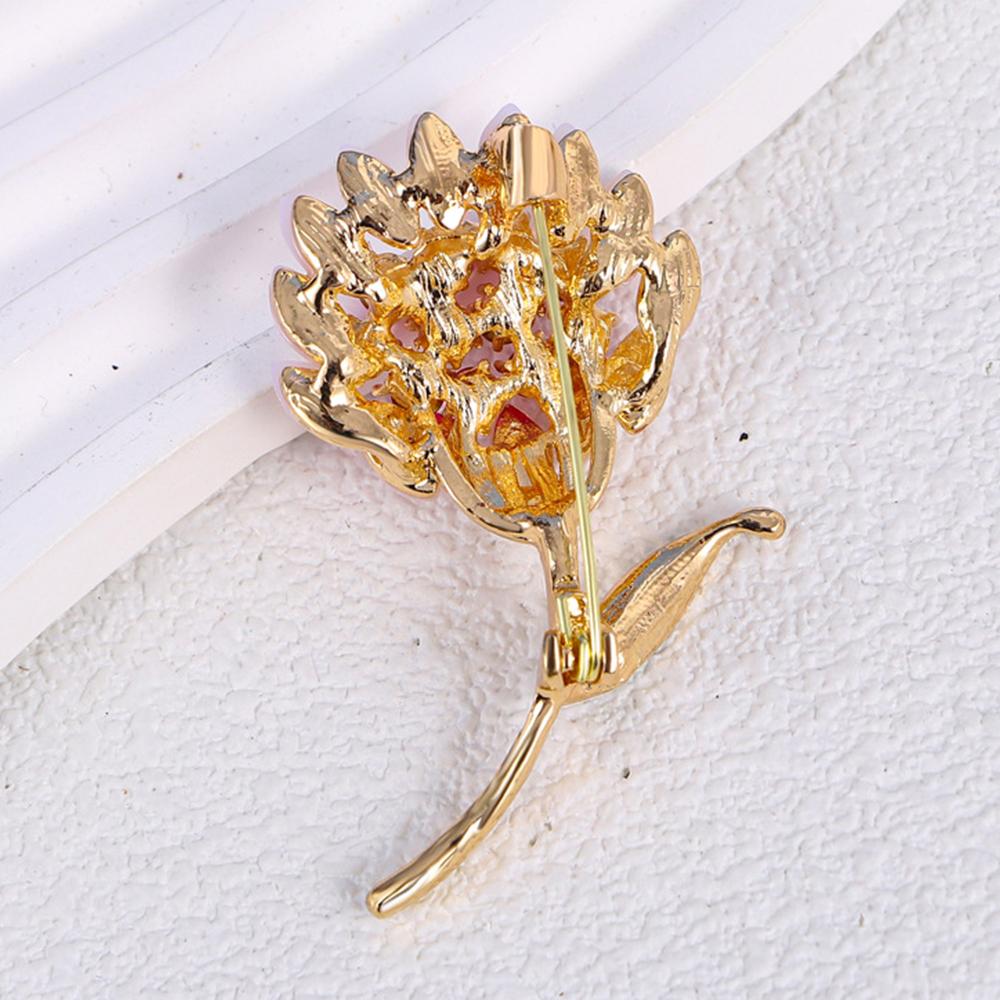 Vintage Crystal Flower Brooches Pearl Brooch Pin Wedding Jewelry Gifts Party