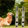 New Dog Whistle Pet Training Whistle Stainless Steel Silver Portable Adjustable Ultrasonic Cat/Dog Behavior Training Aid Tool