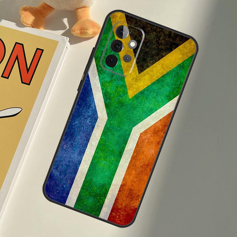 South Africa Flag For Samsung Galaxy A22 A52 A32 A54 A14 A16 A26 A36 A56 A55 A35 A05 A06 A15 A53 A33 A13 Case