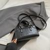Classic Handbag Women's Bag Vintage Faux Suede Shoulder Crossbody Bag 2025 Autumn Winter Commute Tote Brand Small Squae Bag