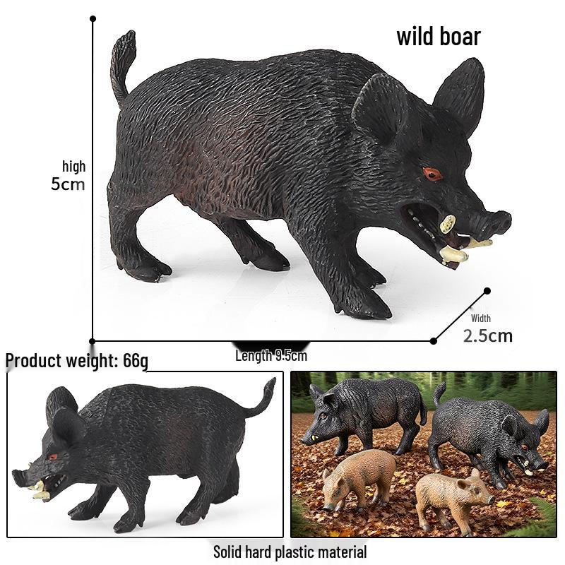 Realistic Miniature Pig Sow Figurine Toy Animal Model Ornament