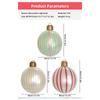 55*40cm Giant Inflatable Christmas Balls PVC Giant Big Large Balls Xmas Tree Decorations Toy Outdoor Xmas Holiday Yard Lawn Balls