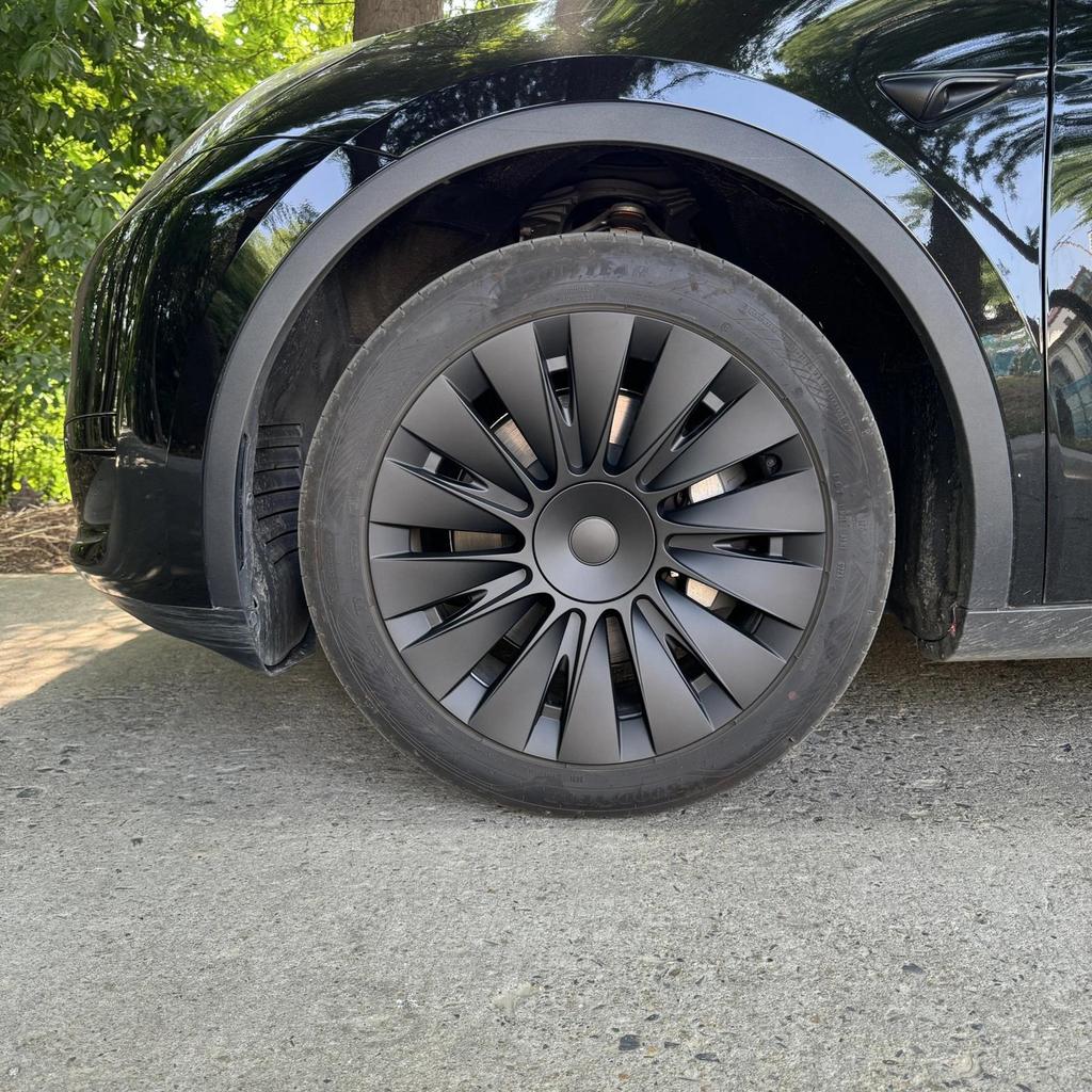 Tesla Model Y 19" Wheel Covers - Full Edge Wrap, Scratch-Resistant, Guanqin