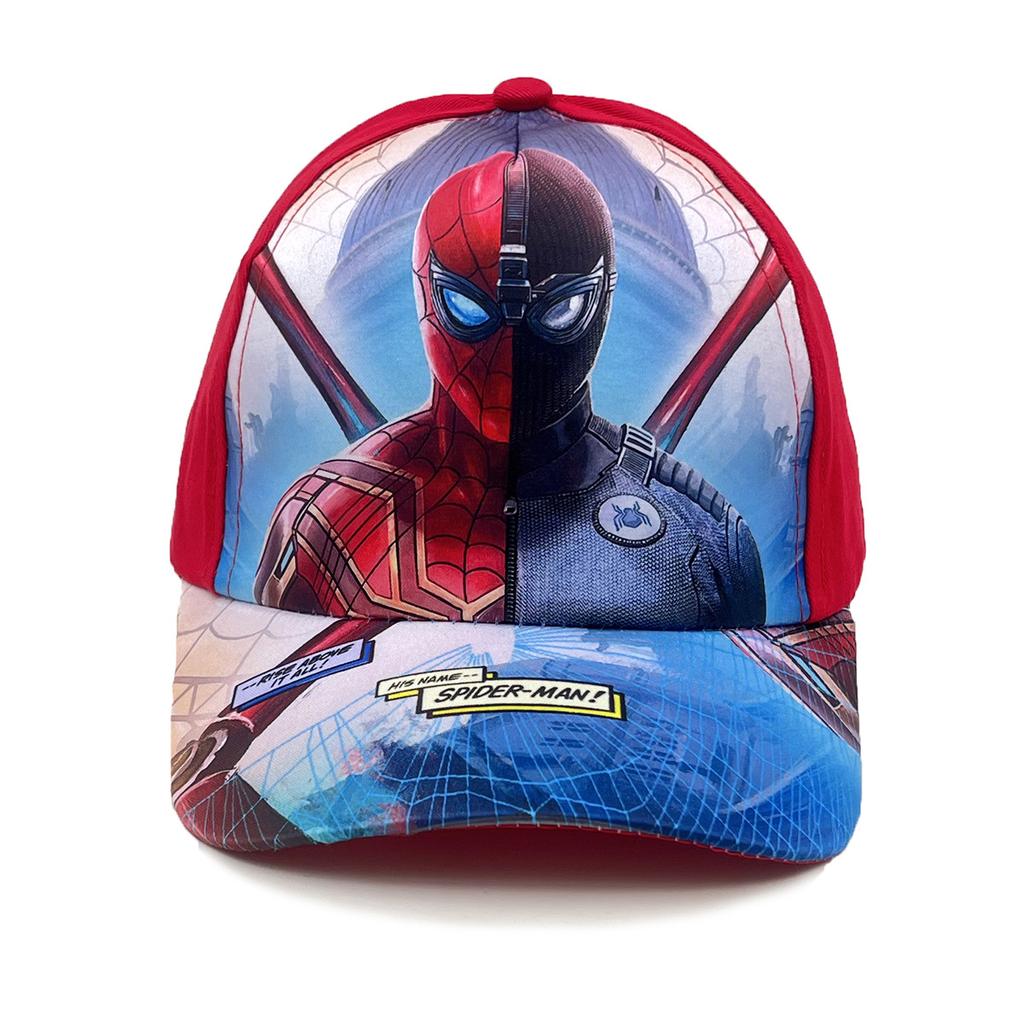 New Spider Cartoon Peripheral Printing Children's Baseball Cap Wide Brim Spring and Summer Cartoon Sun Hat