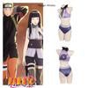 Hyuga Hinata Inspired Naruto Swimsuit Cosplay Costume With Purple Polyester Fabric