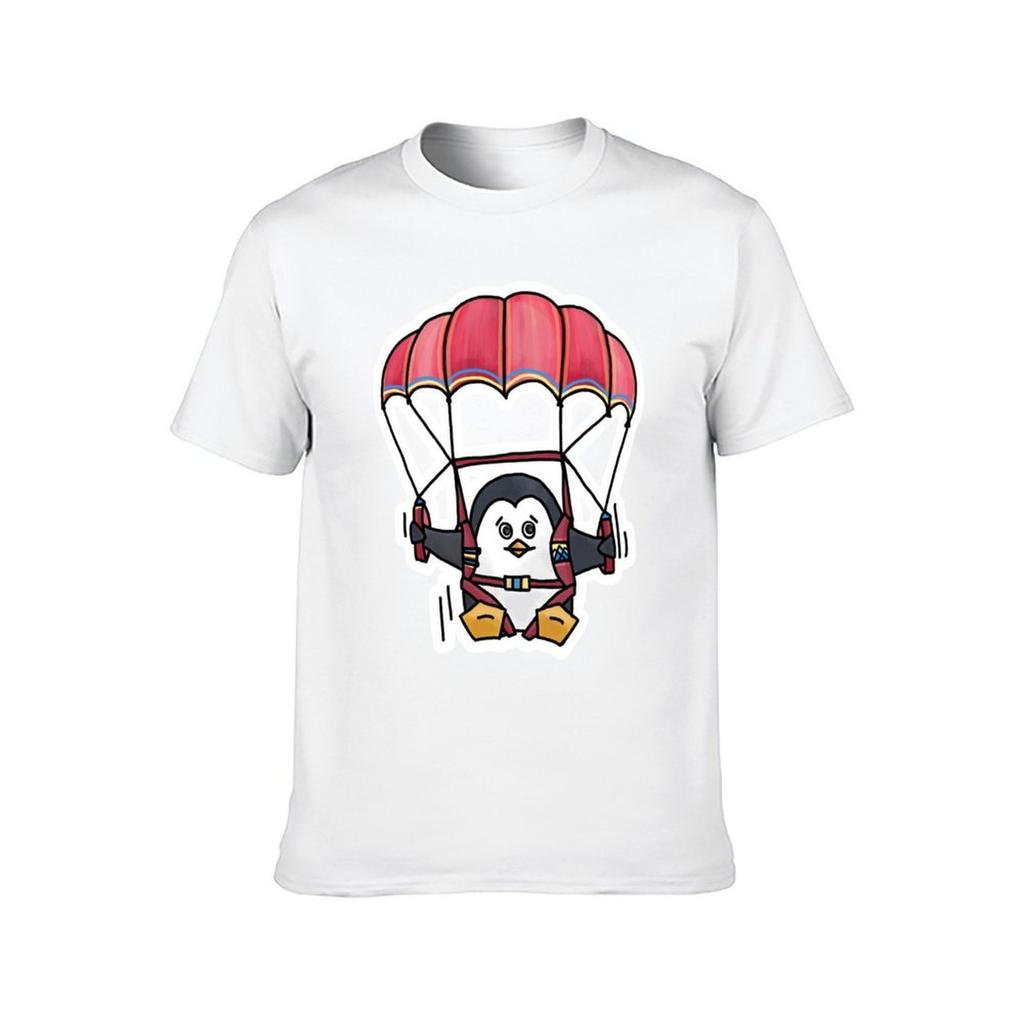 Skydiving Penguin TShirt man t shirt graphic t shirt man cotton TShirt