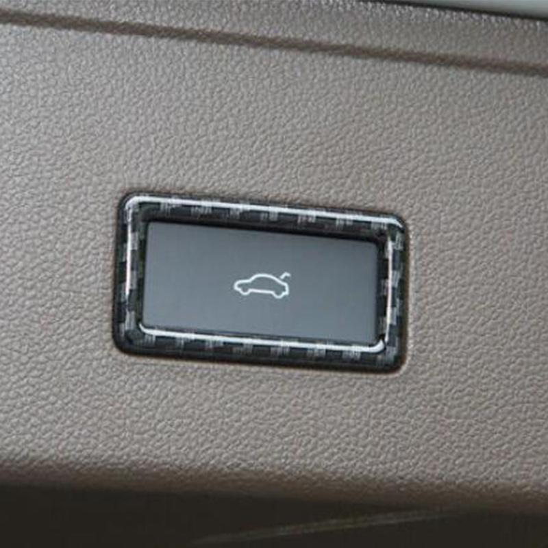 For Volkswagen VW Tiguan L MK2 2016 2017 2018    Car Back Tail Door Rear Trunk Switch Trim Panel Frame Button Lamp