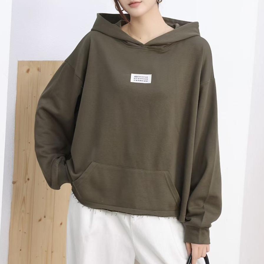 

Dimanaf 2025 Новые толстовки и свитшоты Футболка Женская Шапка Свободная Повседневная Базовая с круглым вырезом Осенние топы Новый пуловер One size