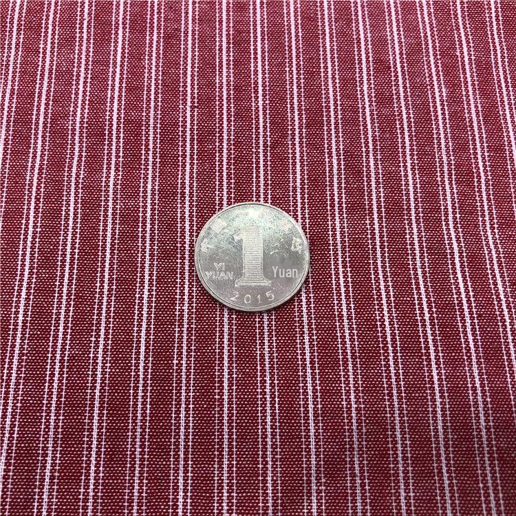 2024 Forró Eladású Tiszta Pamut Fonalfestett Csíkos Szövet Inghez