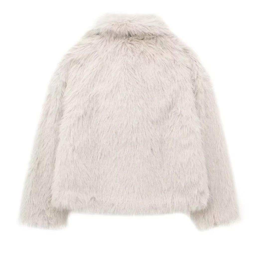 KOSY Faux Fur Hairy Coat Woman Warm Winter Fluffy Coat Women New Plush Jackets for Women Outerwears Luxury Women's Teddy Coats