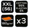 Basic Boxer Shorts, 3-pack, Size XXL