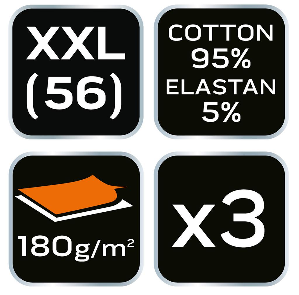 Basic Boxer Shorts, 3-pack, Size XXL
