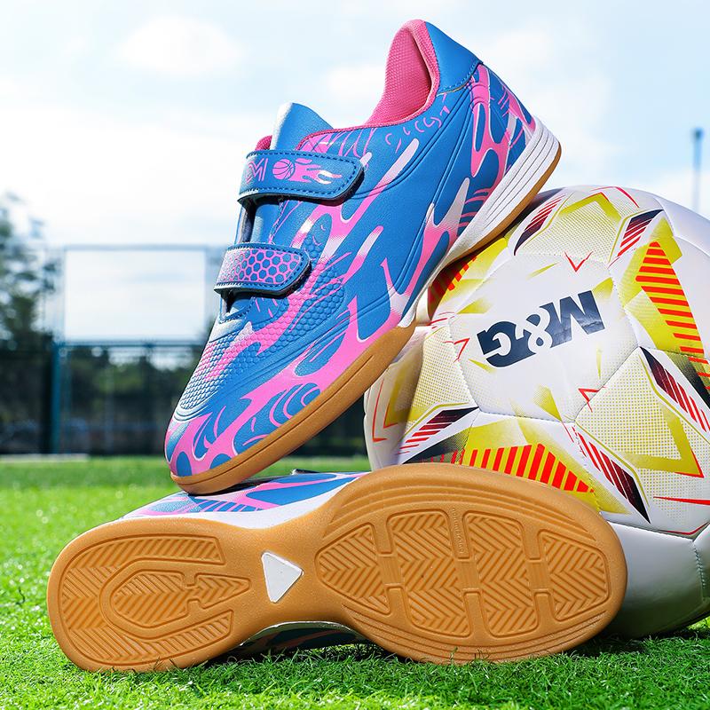 Chłopięce buty piłkarskie gumowa miękka podeszwa dziecięce profesjonalne buty piłkarskie treningowe na sztuczną murawę dla dziewcząt