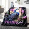 Peacock In Enchanted Garden Home Customize Your Name Blankets Comfortable Soft And Lightweight All Season Versatile Blanket Perfect For Picnics Sofa