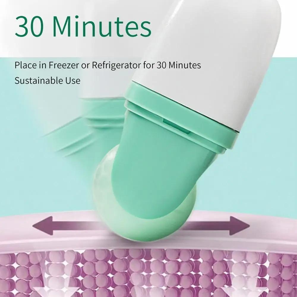Double Headed Facial Ice Roller Used for Face and Eyes Facial Skin Care Tools Made of Resin Material 2 in 1 Massage Roller