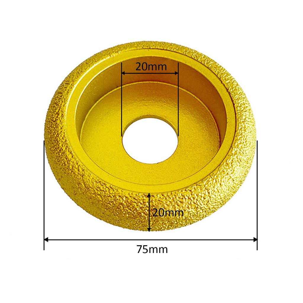 Grinding Wheel Dry Vacuum Brazed Grinding Head Chamfering Tool for Angle Grinder Accessories Marble Tile Glass Porcelain