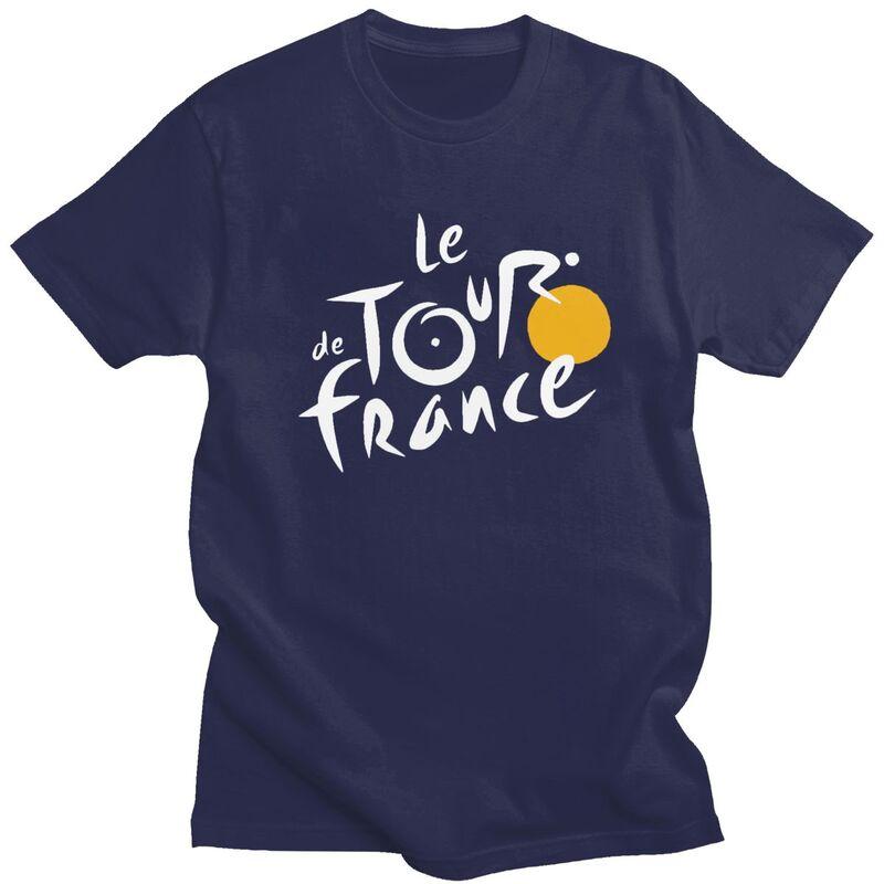 

Custom Le Tour The France T Shirts for Men 100 Cotton Tee Tops French Bicycle Tshirts Short Sleeve Casual Tshirt Clothes 4XL
