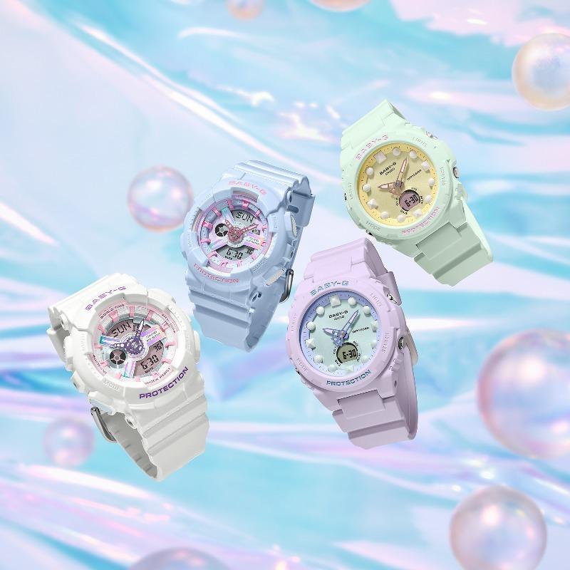 Casio Baby-G Women's Resin 100M Water Resistant Analog Shock Resistant Quartz Watch BA-110FH-2A