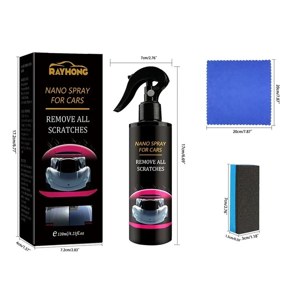 120ML Liquid Coating Car Nano Spray Waterproof Motorcycle Scratch Repair Non-Toxic for Car Paint Care Auto BodyS cratch Repair