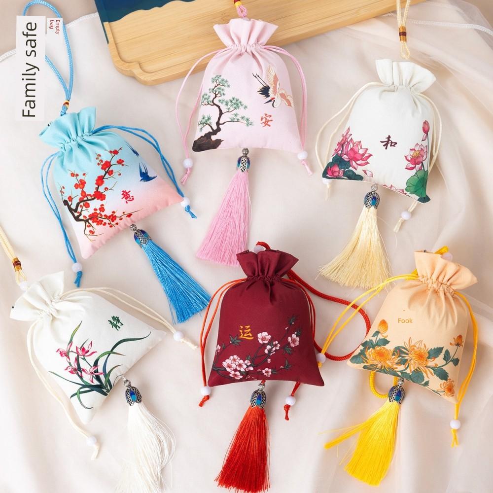 Dragon Boat Festival Sachet Perfume Bag Bag Bag Handmade DIY Pendant Mosquito Repellent Bag Argy Wormwood Chinese Ancient Style Pouch Embroider Empty