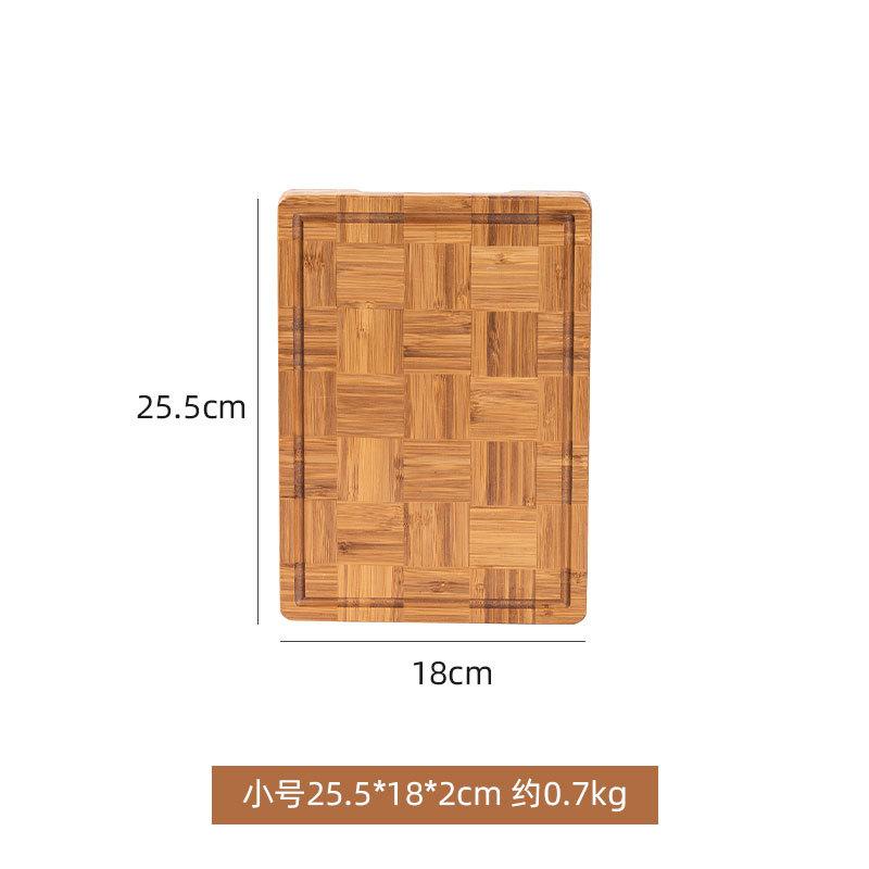 Chinese Home Hotel Kitchen Cutting Board Fruit with Holes Handle Cutting Board Large Bamboo Wooden Cutting Board