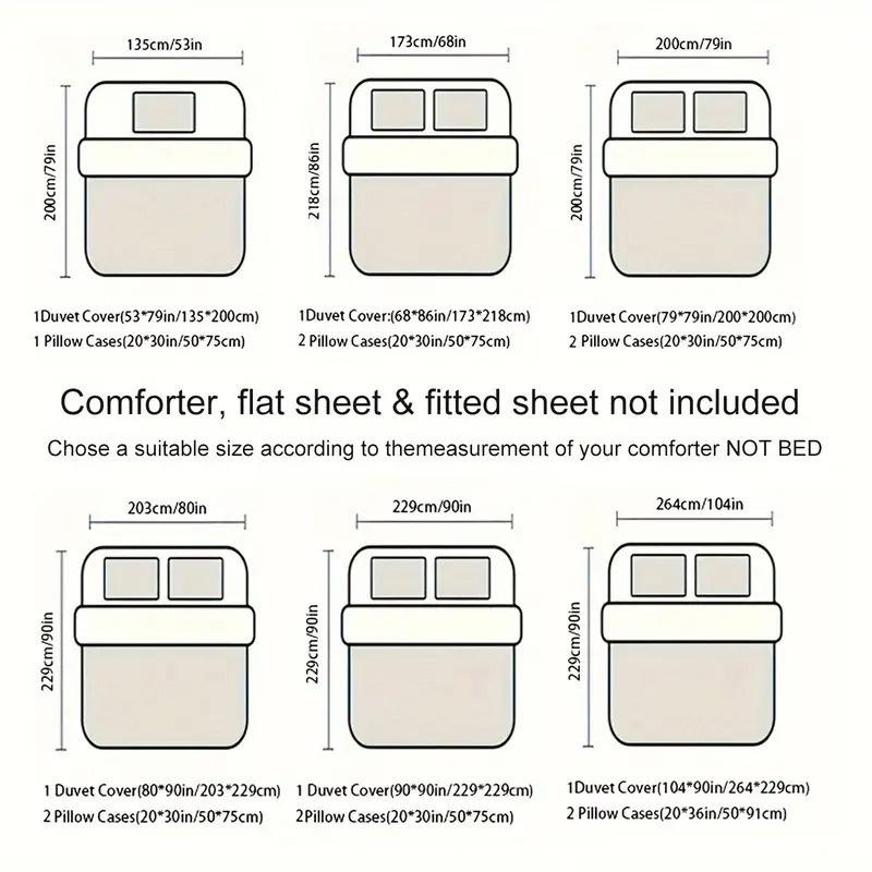 Golden Marble Pattern Duvet Cover and Pillowcase Three-piece Bedding Set