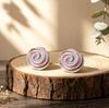 Hot-selling Rose Contrasting Color Enamel Color Stud Earrings Pure Hand-painted Craftsmanship Original Fashion Earrings Women's Earrings