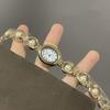 Bracelet Watch Women'S Oval Steel Belt Medieval Light Luxury Imitation Pearl Watch Temperament