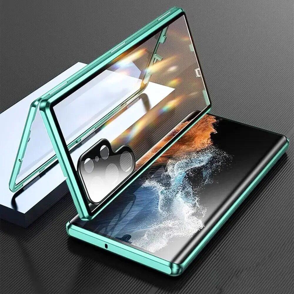 Magnetic Case for Huawei Nova13 Nova14 Pro Ultra with Metal Frame Phone Bumpers Double Sided Tempered-Glass Full Lens Protection Cover